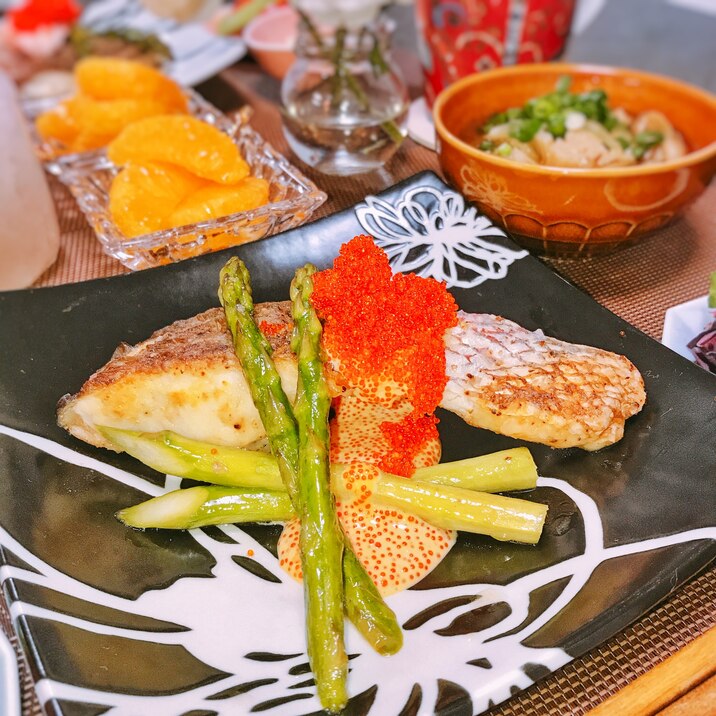 簡単なのにご馳走風 鯛のムニエル とびこソース レシピ 作り方 By Yayo W L 楽天レシピ 簡単なのにご馳走風 鯛のムニエル とびこソース レシピ 作り方 By Yayo W L 楽天レシピ